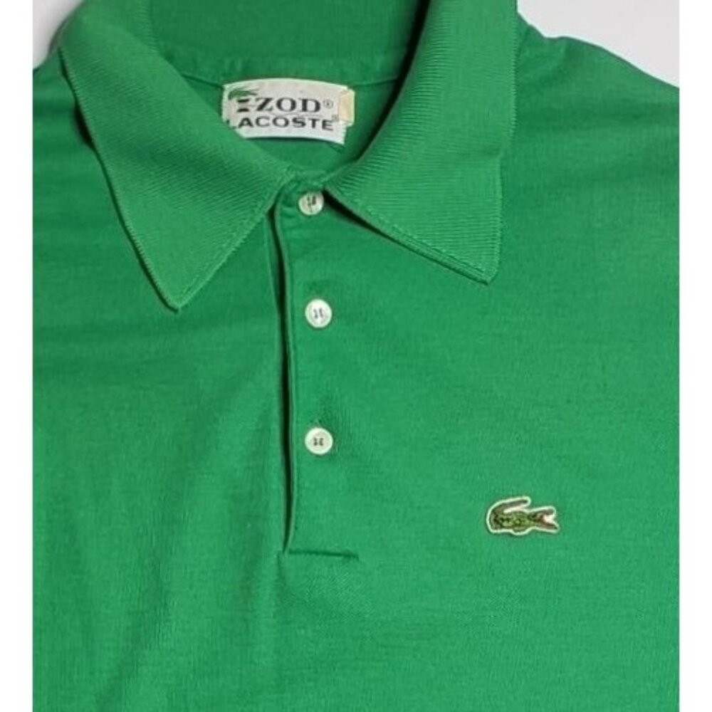 Vintage green Izod Lacoste polo short sleeve shirt, size Large